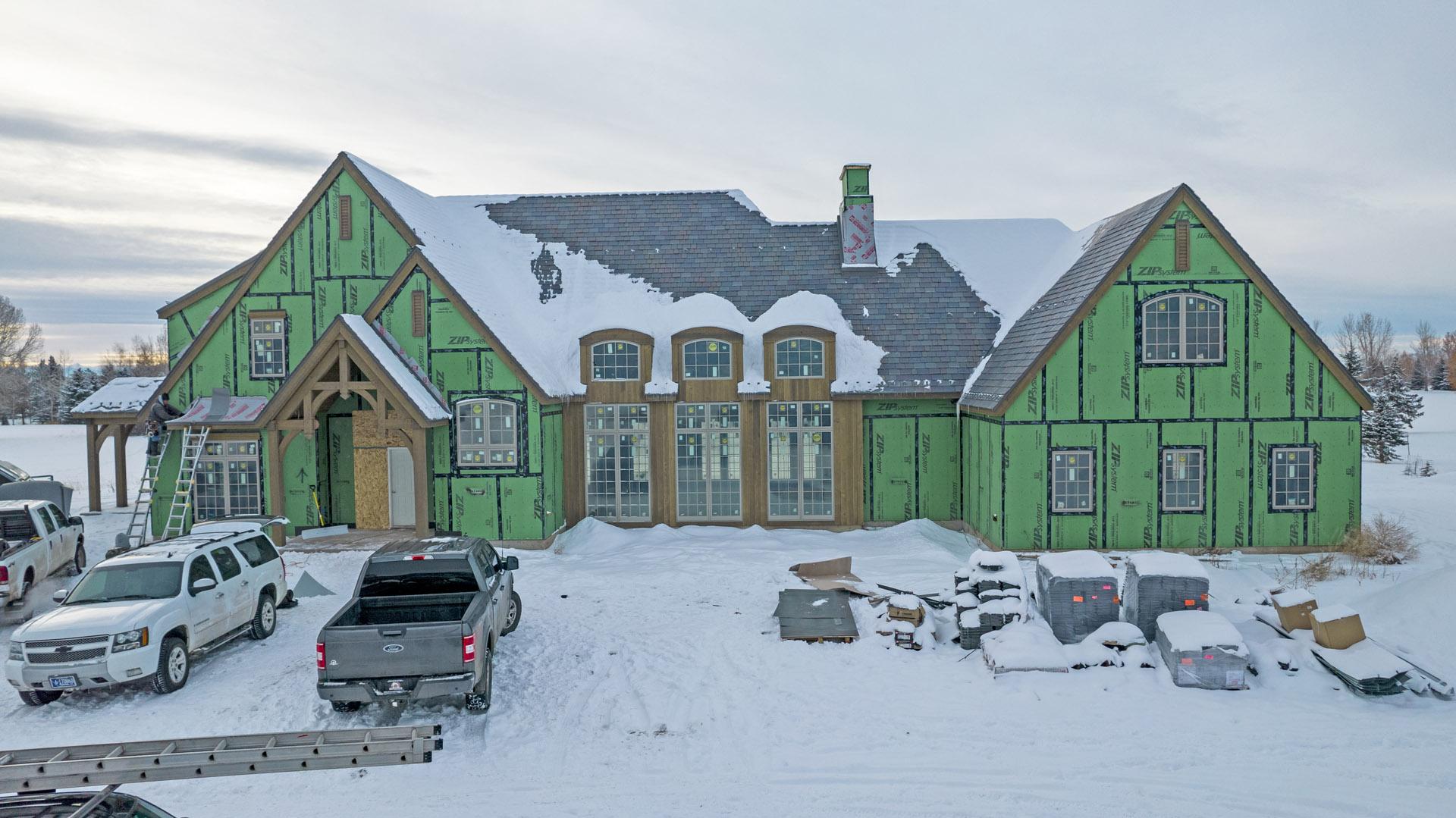 Eco-Friendly Mountain Retreat — completed project by AquaBlock Construction, Bozeman MT