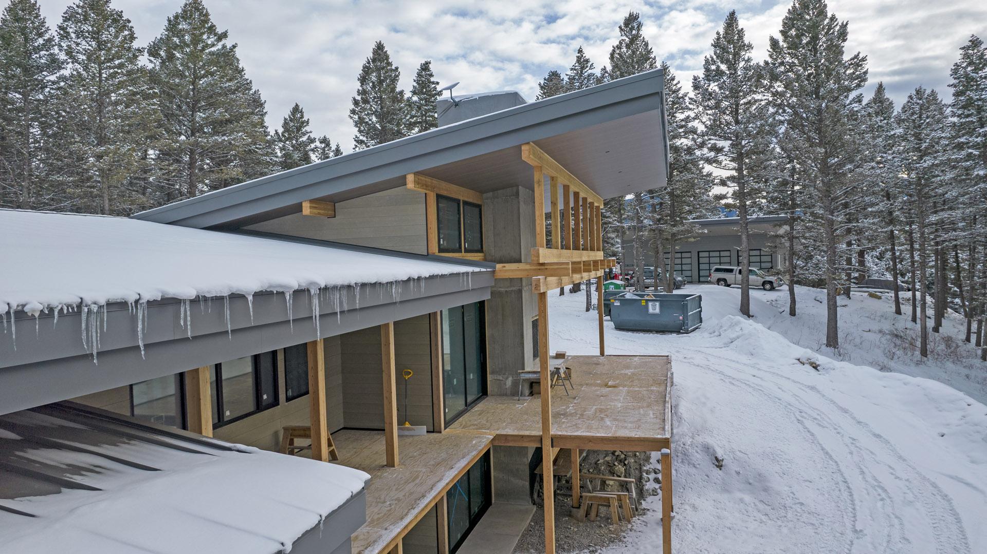 Completed AquaBlock home in Bozeman, Montana