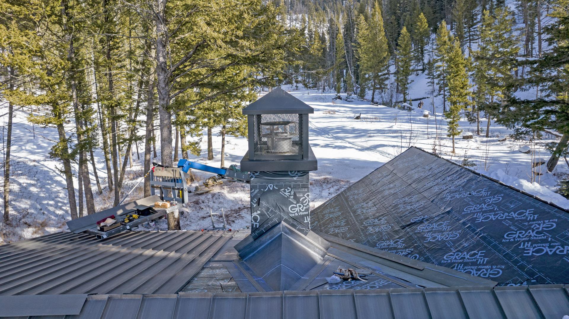 Kirkwood Creek Rd roof installation — detail 2