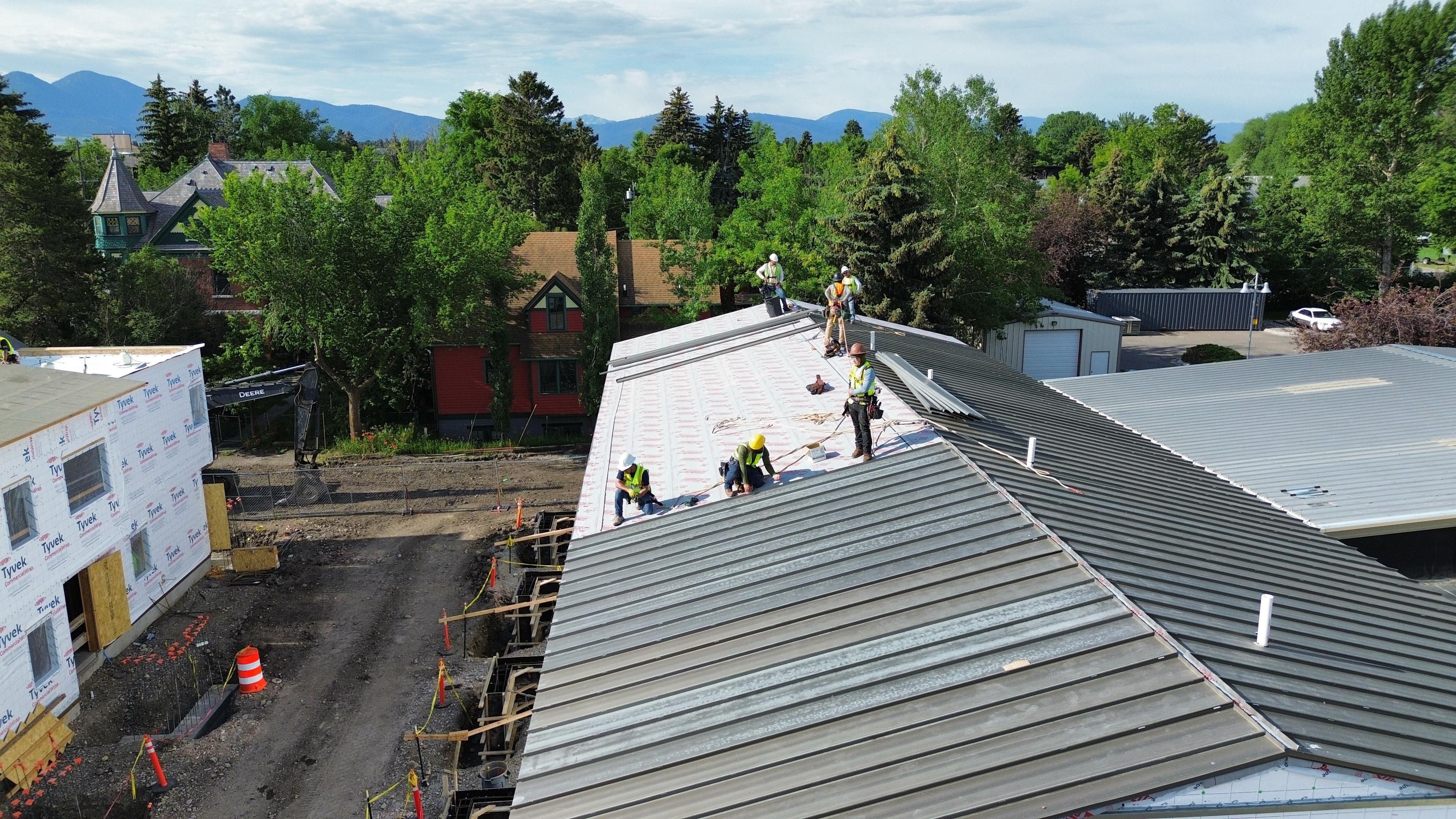 Wallace Works Roof — completed project by AquaBlock Construction, Bozeman MT